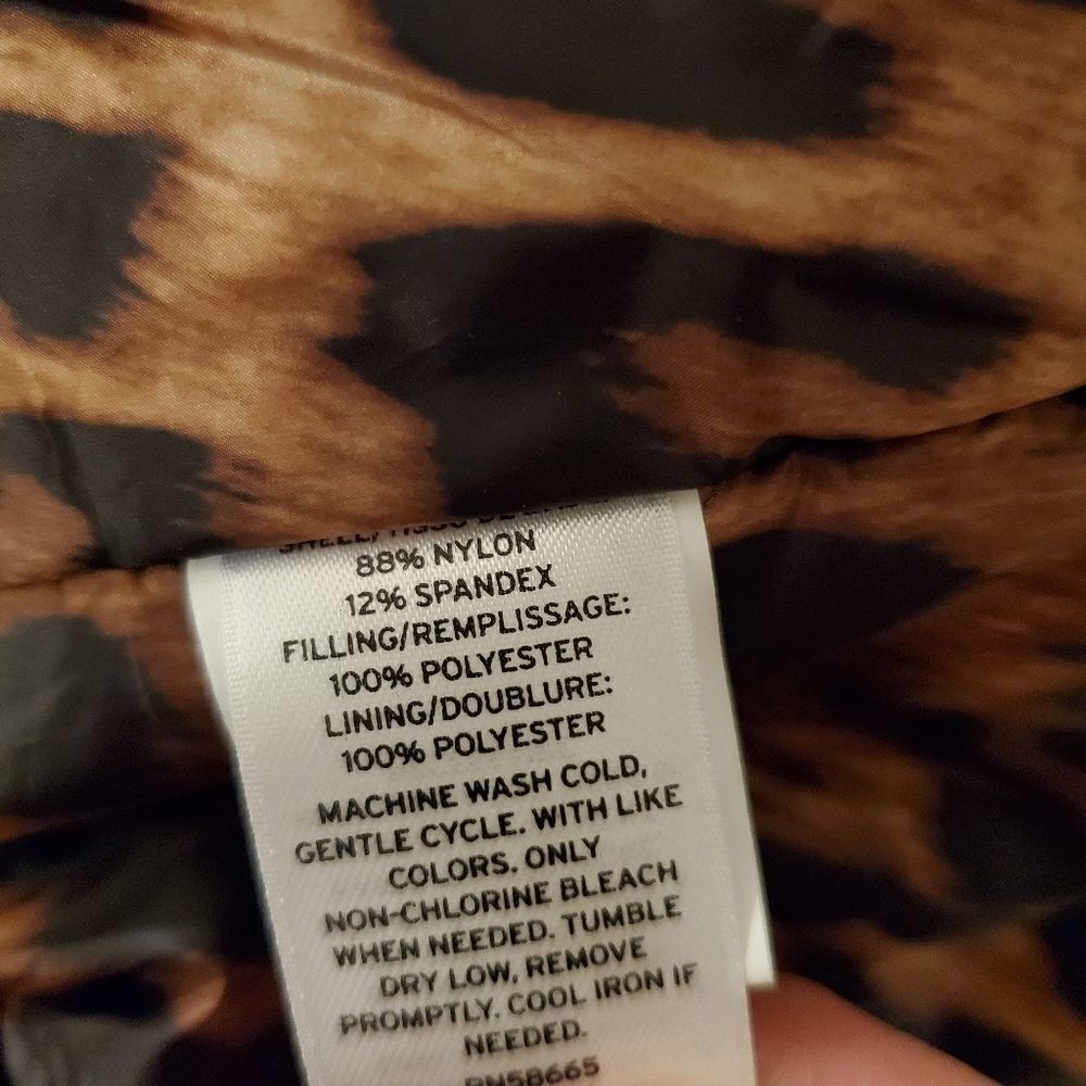 Halogen Animal Contrast Puffer Coat - Picture 15 of 15
